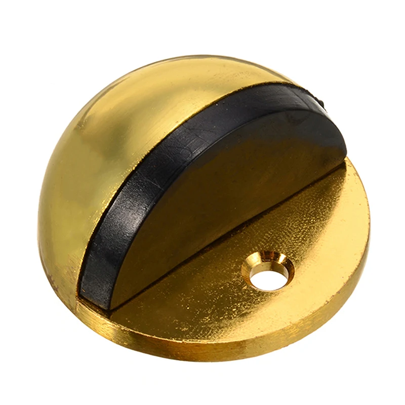 

1pc Rubber Door Stops Round Zinc Alloy Doorstop Anti Crash Toilet Glass Wall Door Stopper Protector Home Furniture Hardware Tool
