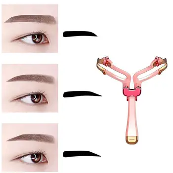 

Portable 3 In 1 Adjustable Eyebrow Shapes Stencil Reusable Hand-held Template Shaper Stencil Eyebrow Eyebrow Mold DIY Shape B3I9