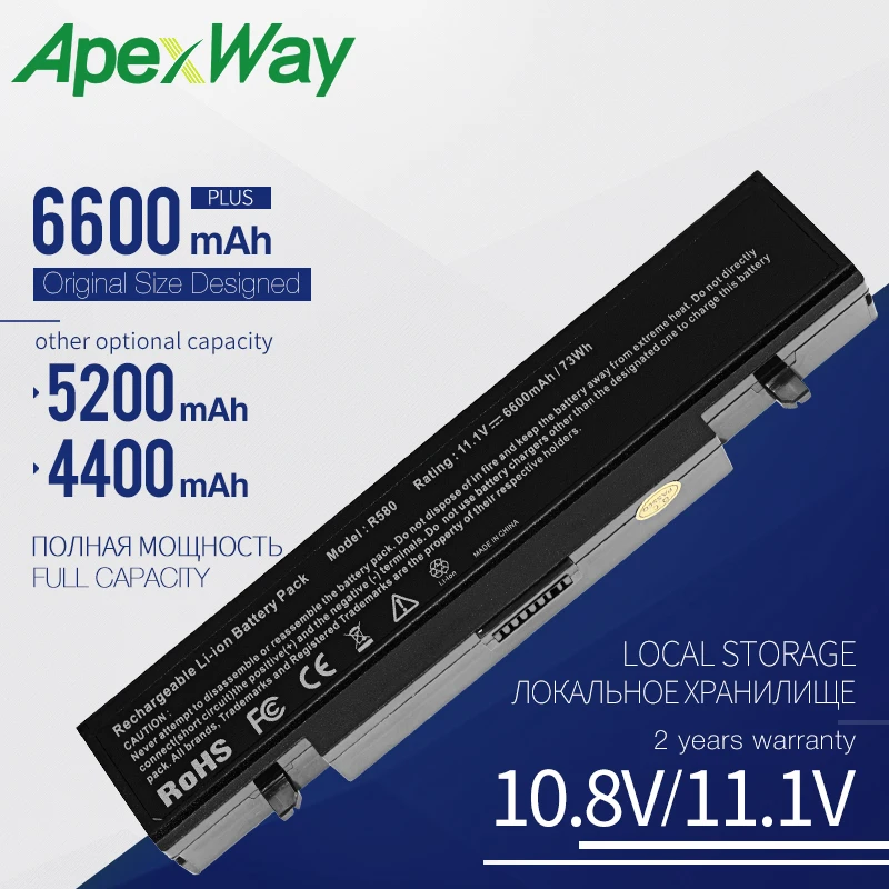 Аккумулятор для ноутбука 6600 мАч Samsung AA PB9NC6B R468 R470 R478 R480 R507 R517 R518 R519 R520 R522 R530 R590 R580 R718