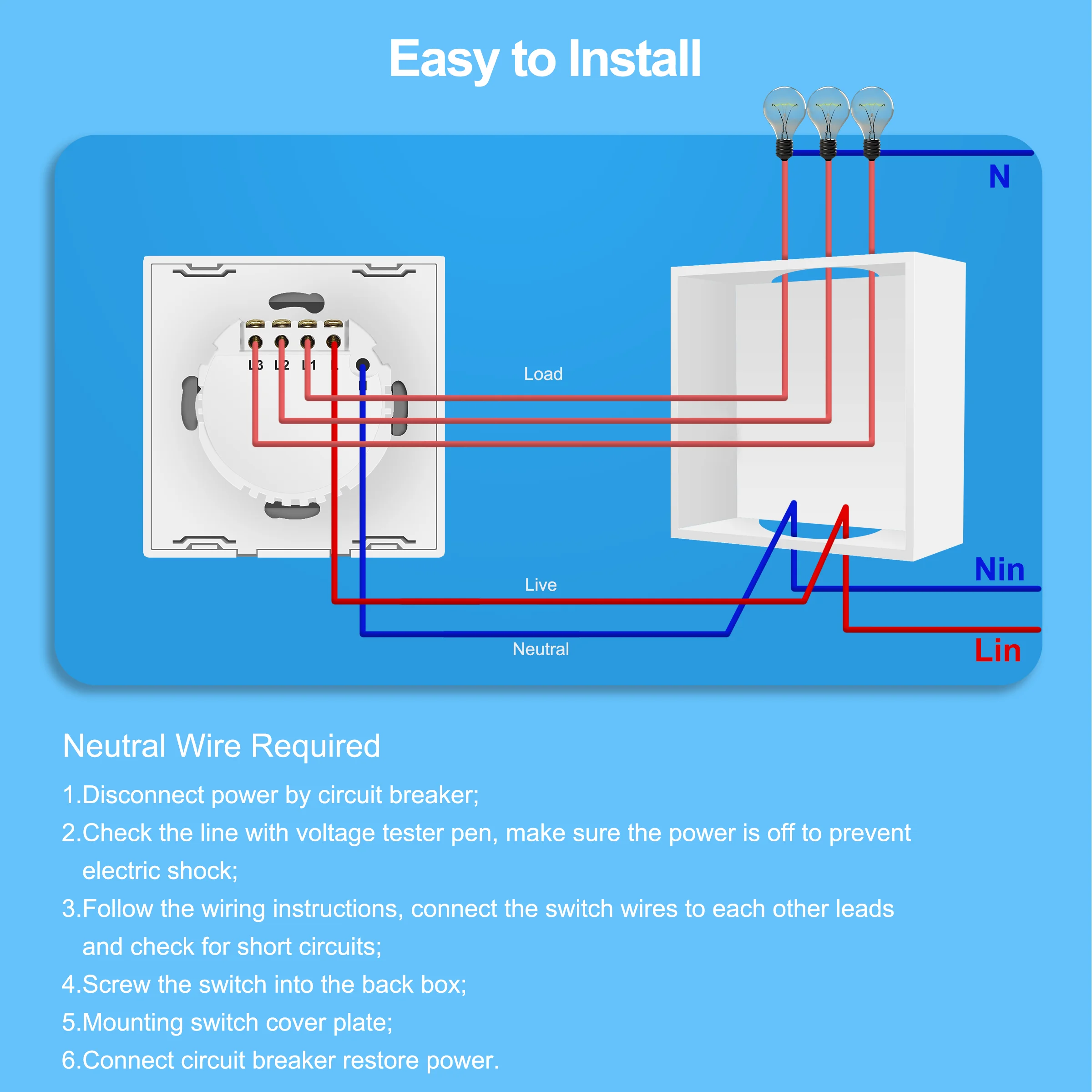 Lights & Lighting Switches 2021 New Tuya Smart Wifi Touch Switch EU