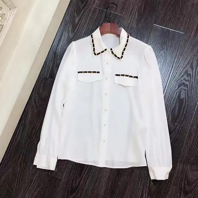 AH10625, модные женские блузки и рубашки,, Подиумные, Роскошные, известный бренд, Европейский дизайн, вечерние, стильная женская одежда