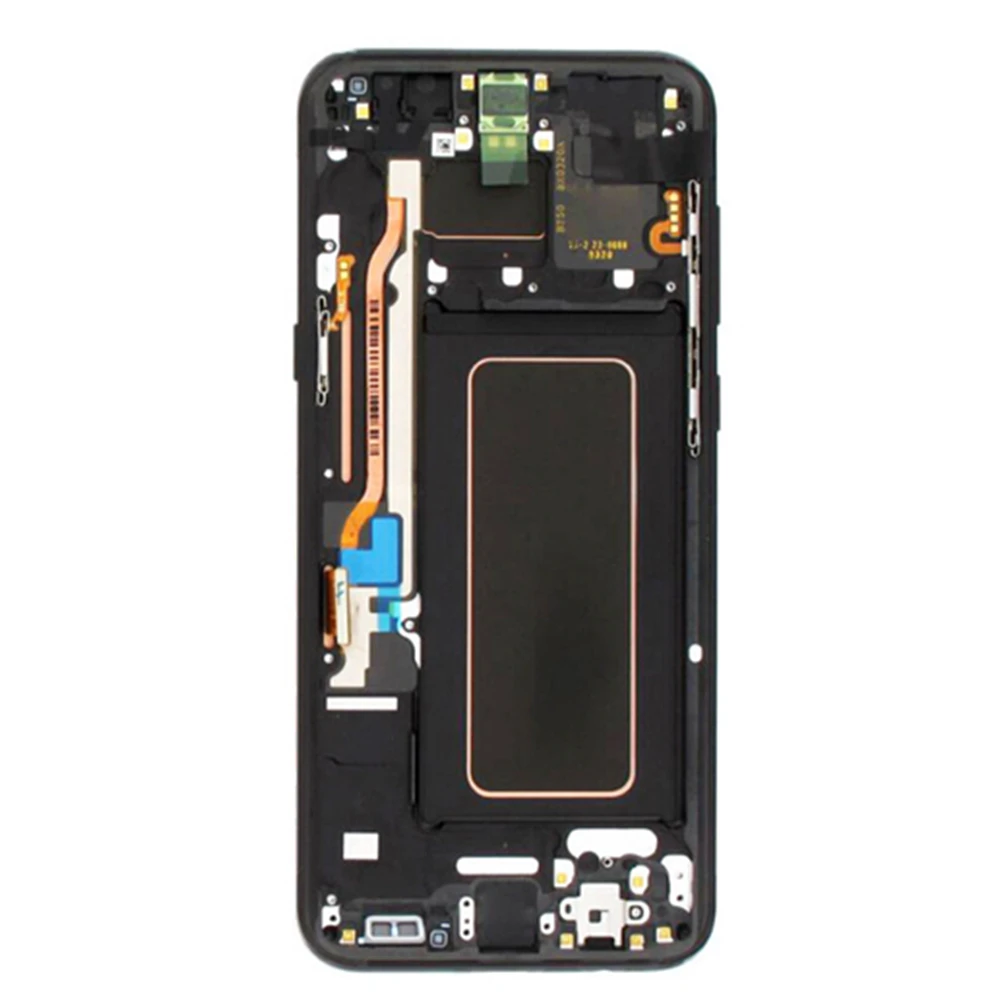 Супер Amoled экран дисплея для Samsung Galaxy S8 S8 plus преобразователь изображений для сенсорного дигитайзера в сборе G950F G955F рамка