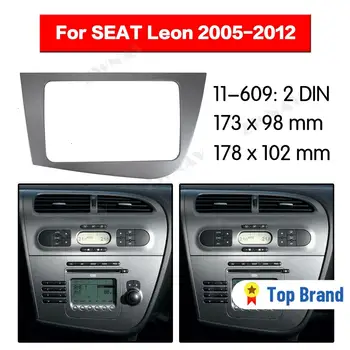 

Car multimedia Player frame For 2005 2006 2007-2012 SEAT LEON ( LHD ) 2 DIN Audio Panel Installation Dash Adapter car DVD fascia
