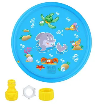 

Splash Water Play Mat Sprinkle and Splash Play Mat toy for Outdoor Swimming Beach Lawn Inflatable Sprinkler Pad