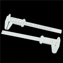1Pc 150mm Plastic Sliding Vernier Caliper Tattoo Microblading Eyebrow Ruler Portable Eyebrow Ruler Measure Permanent Makeup tool