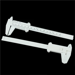 1Pc 150mm Plastic Sliding Vernier Caliper Tattoo Microblading Eyebrow Ruler Portable Eyebrow Ruler Measure Permanent Makeup tool