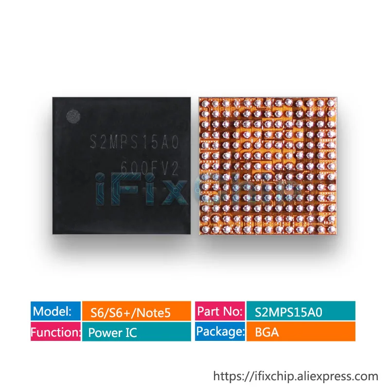 10pss/лот S2MPS15A0 для samsung S6 G9200/S6+ G9250/NOTE 5 большой источник питания IC/большой/основной чип управления питанием PMIC PM IC