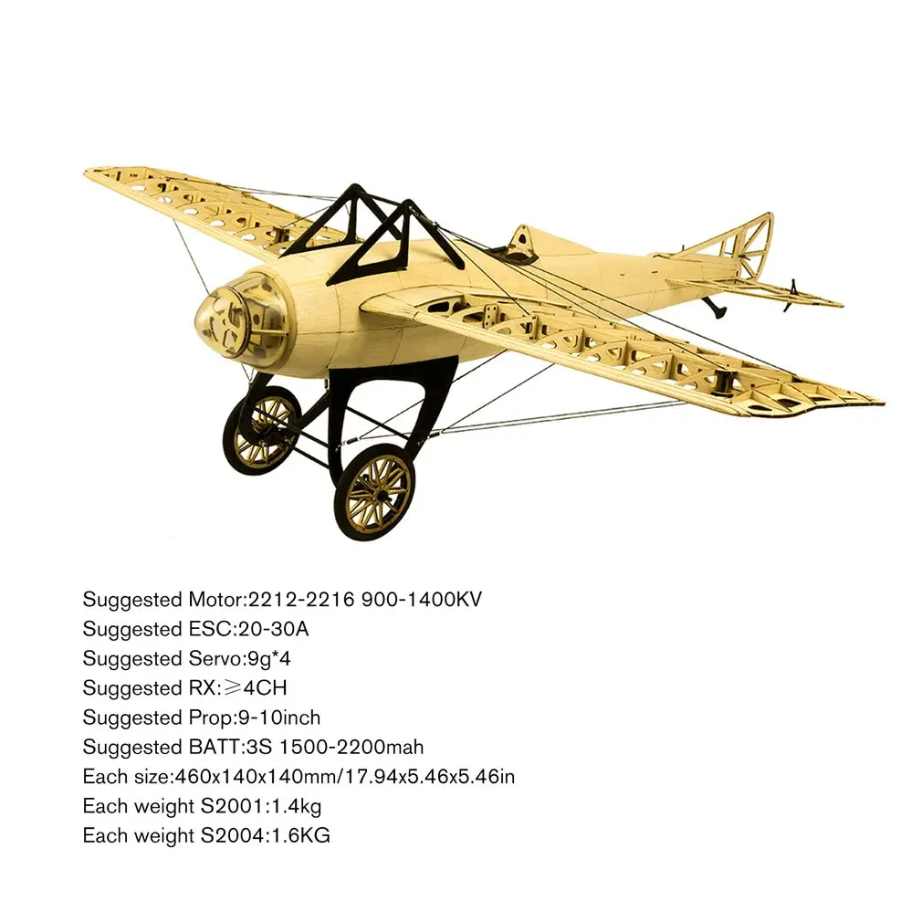 

EP D.M Balsa Wood Training Plane 1.0M Wingspan Biplane RC Airplane Aircraft Model Toys DIY KIT/PNP for Kid