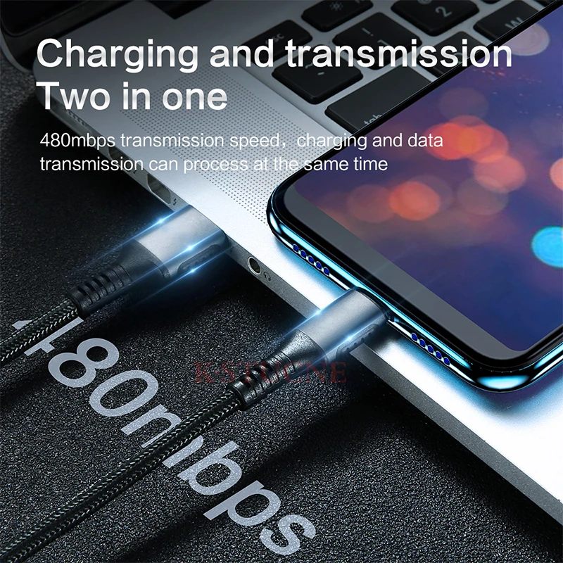 Кабель USB Type C к для Samsung S9 Oneplus 7 Pro QC 3 0 кабель быстрой зарядки и передачи данных Redmi