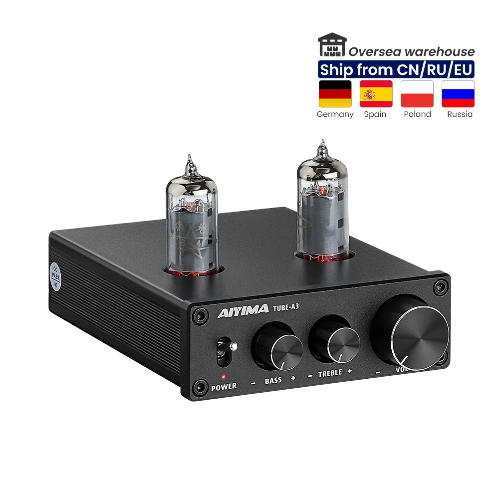 Трубчатый усилитель AIYIMA 6K4 предварительный для звука Hi-Fi с регулировкой высоких