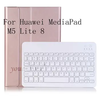 

Bluetooth Keyboard Case for Huawei Mediapad M5 Lite 8 JDN2-W09 JDN2-AL00 JDN2-L09 Case Keyboard for Huawei M5 8.0 Cover+Gift.