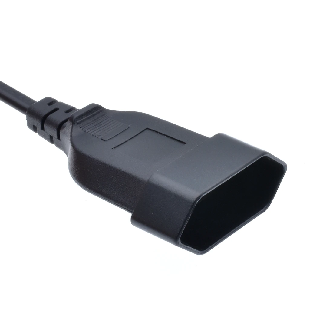 Штепсельная Вилка IEC 320 C14 в Европейский 2 контактный кабель питания для PDU шнур