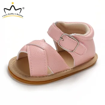 

Summer New Baby Shoes Soft Leather Boy Girl Sandals Rubber Sole Anti slip Infant Toddler Boys Girls Sandals Baby Sandals