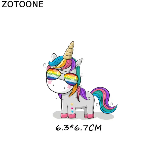 ZOTOONE Cute Cartoon Animal Patches Heat Transfer Iron on Patch for T-Shirt Children Gift DIY Clothes Stickers Heat Transfer G 1092