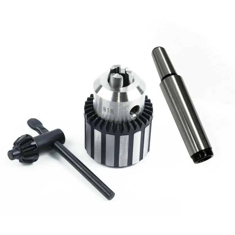 

Heavy Duty Drill Chuck Morse Taper Key Shank With Wrench Equipment Drilling