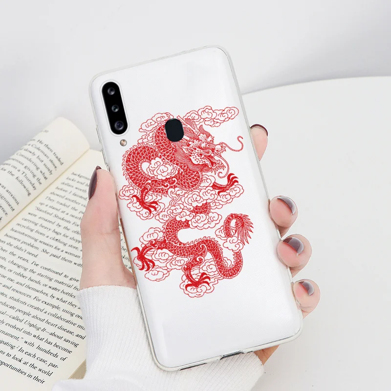 silicone case samsung Case On For Samsung Galaxy A20S Capa 6.5" Soft Silicone Clear Leopard Flower Shell For Samsung a20s a 20s A 20 S SM-A207F Fundas silicone cover with s pen