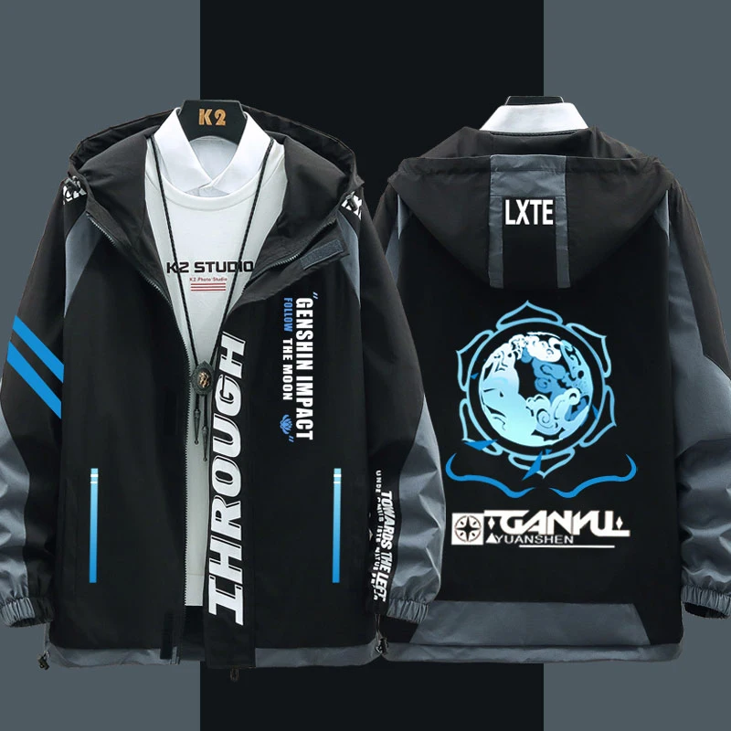 

Костюм для косплея Ganyu от Genshin Impact, одежда для игр, толстовка унисекс с капюшоном на молнии, новинка, Топ с длинным рукавом, модная куртка, пальто