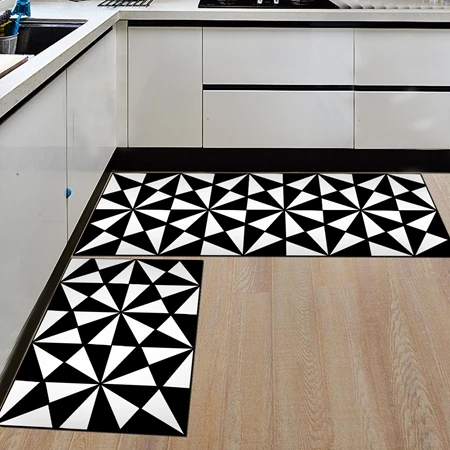 Nordic Geometric Creative Kitchen Mat Anti-Slip Bathroom Carpet Slip-Resistant Washable Entrance Door Hallway Floor Area Rug - Цвет: Mat6