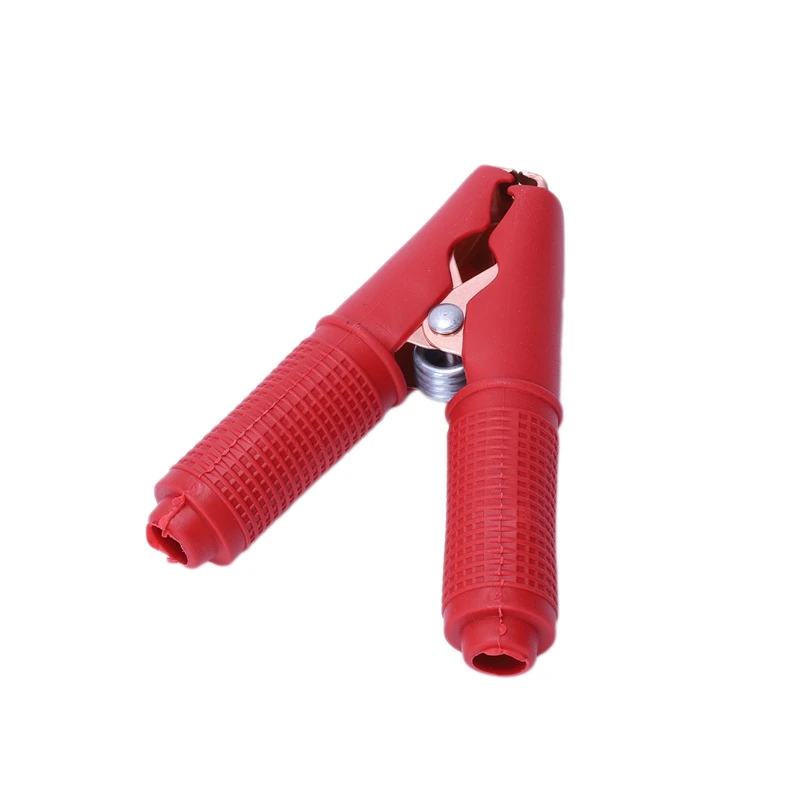 HHO-10pcs 100A зажимы для автомобильных аккумуляторов Аллигатор испытательные зажимы 90 мм красный+ черный
