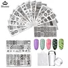 12*6cm Big Size Nail Art Stamping Plate Lines Animal thicken Template Printing mold Plates Nail Art Stencil Decor Stamp Tool 2