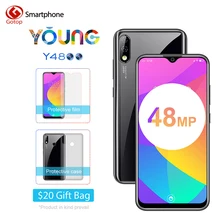 OUKITEL Y4800 6.3 "FHD + Android 9.0 โทรศัพท์มือถือ Octa Core 6G RAM 128G ROM ลายนิ้วมือโทรศัพท์มือถือ 4000mAh Face ID สมาร์ทโฟ(China)