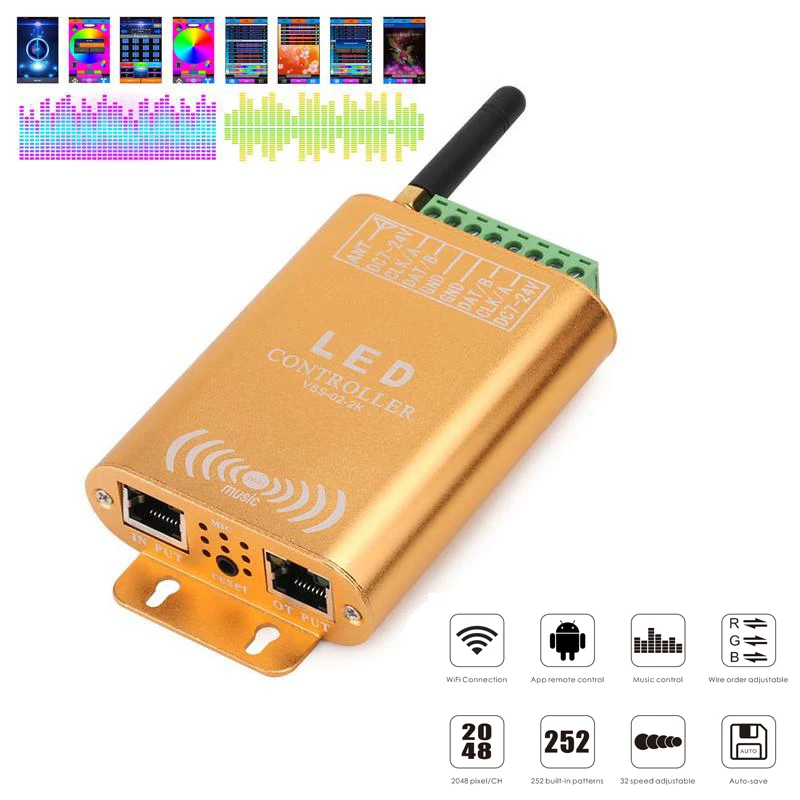 Wifi App Led Controller Sound Music 