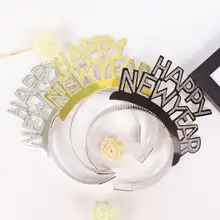 Новинка года! Повязка на голову для взрослых и детей с надписью Happy new year