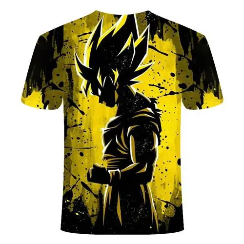 Новинка, футболка с драконом и шариком, Супер Saiyan Dragon Ball Z Dbz Son, футболка Goku Japan Vegeta, уличная, белая, Азиатский Размер 6XL - Цвет: TX007