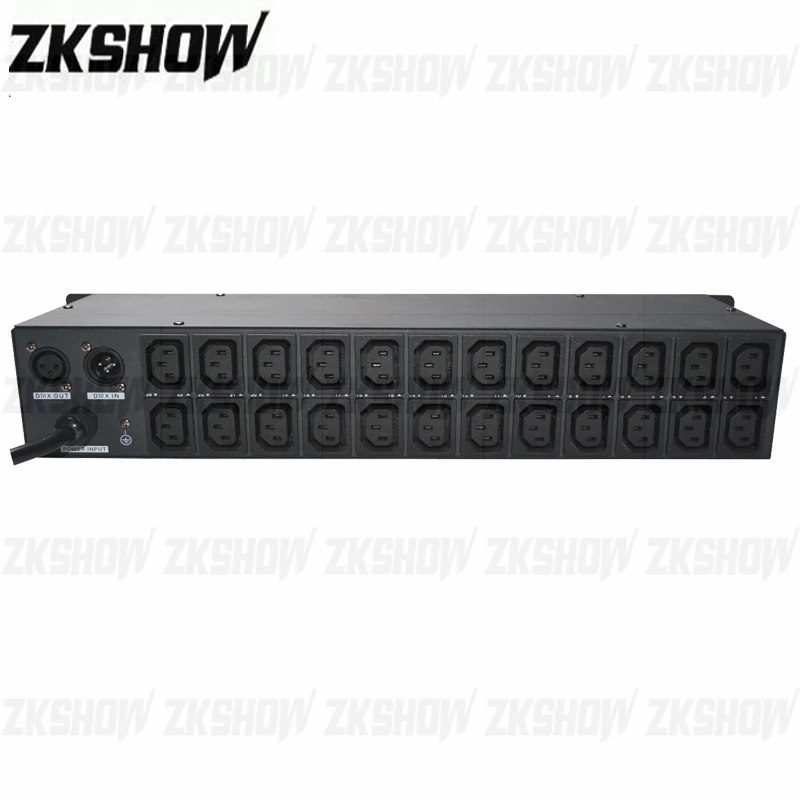 24CH DMX Power Switch Pack for Stage Show Event Lighting Hire CE UL DJ Disco Party Nightclub Wedding Festival Equipment Rental