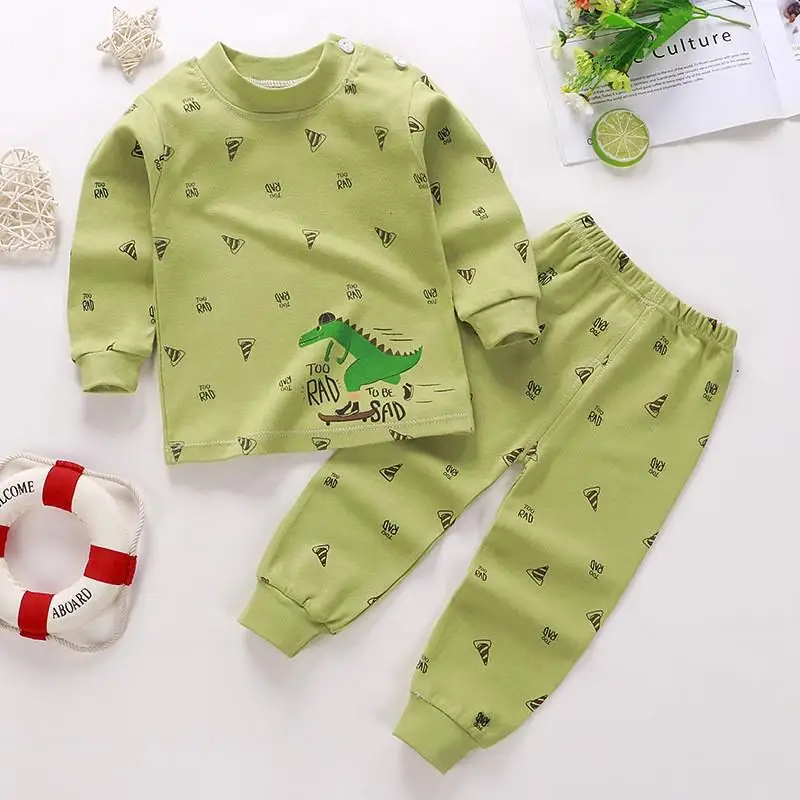 Cartoon Design Boutique Baby Clothes Baby Girls Long Sleeve Sets 6 9 12 18 Month Kids Wear Suits Autumn Pure Cotton Pajamas baby clothing set essentials Baby Clothing Set