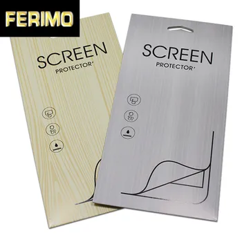 

50Pcs/Lot Retail 9x18cm Mobile Phone Film Packing Box Callphone Screen Protector Film Boxes Package Paper Bag With Hang Hole