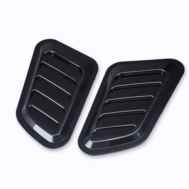 

Car False Air Outlet Hood Decoration Tuyere Modified Carbon Fiber Ventilation Opening Air Intake Machine Cover False Tuyere Stic