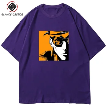 

Summer Fashion Harajuku Tshirt JoJo's Bizarre Adventure Streetwear Amine T-Shirt Top Man and Women Summer Short Sleeve T-shirt