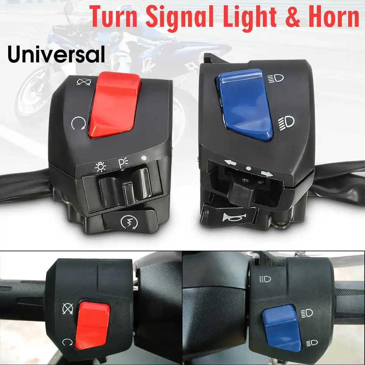 Универсальный сигнал поворосветильник на руль мотоцикла 7/8 дюйма 22