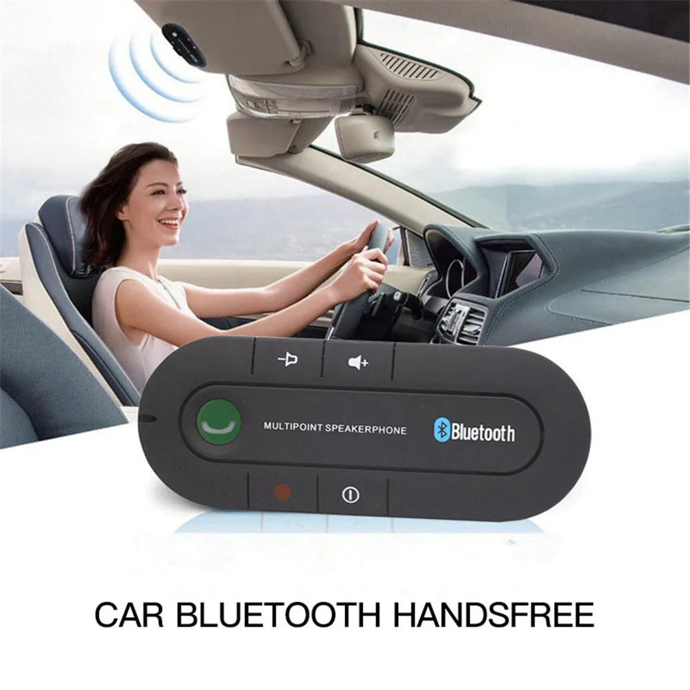 Громкой связи Bluetooth автомобильный комплект беспроводной стерео динамик телефон