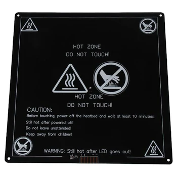 

HOT-Heatbed Aluminum Heated Bed 220X220mm m Thickness Upgraded for Anet 3D Printer Hotbed