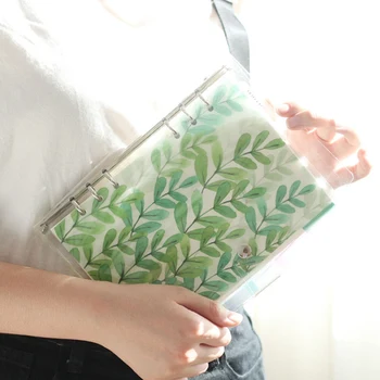 

A6 A5 A7 Small Fresh Notebook Creative PVC Transparent Hand Book Japanese-style Loose-leaf Book Set Travel Diary Book