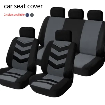 

auto parts 9pcs/set Universal Full Set Car Seat Covers Car Seat Cover All Seasons Compatible For Most Cars Trucks SUVs
