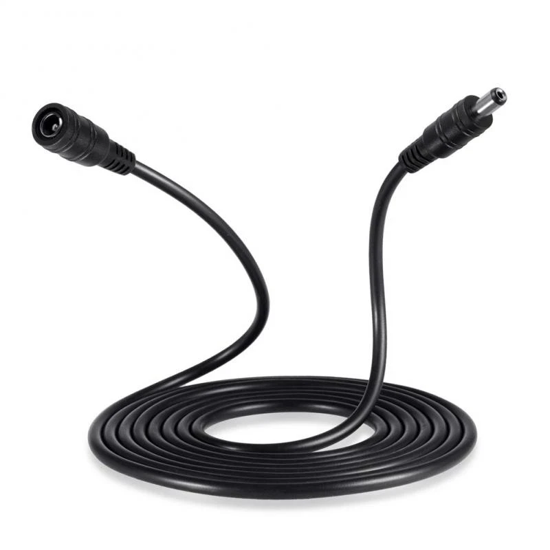 30FT 1M 5.5mm x 2.1mm 5.5/2.1mm 12V DC Male Female Extension Cable Cord 20AWG for CCTV Camera & Router 2
