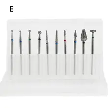 10 шт. дизайн ногтей Шлифовальные сверла Электрический маникюр Удаление кисти мельница Комплект U90F
