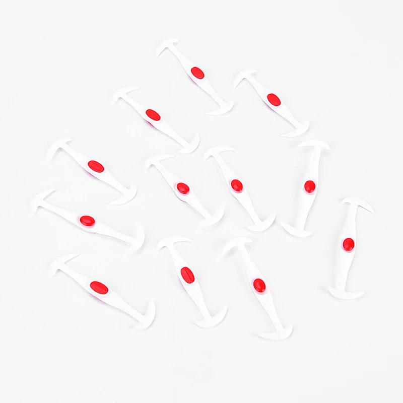 White 12pcs/lot 6Colors Elastic Shoelaces Fashion Athletic No Tie Shoelaces Elastic Silicone Shoe Lace Sneakers Fit Strap - Color: White