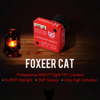 

Upgraded Foxeer Cat2 FPV16:9/4:3 Screen Mini Camera DIY Drone Accessories Case Alloy Low Latency PAL/NTSC 3 Hole Installation