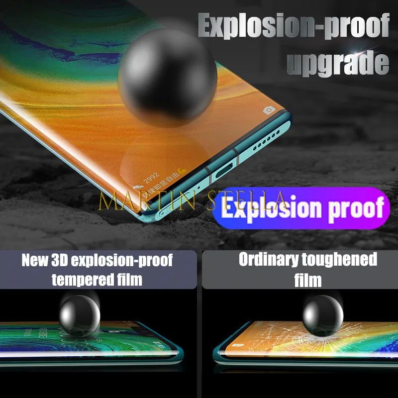 Закаленное стекло 9D с полным покрытием для Huawei Mate 30 Pro 20 Lite пленка экрана P20 P30 P40 Plus
