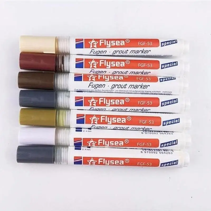 

White Tile Gap repair pen 2-4mm line width Tile Refill Artline Grout Pen Quick drying Tile Seam Repair pen Waterproof Mouldproof