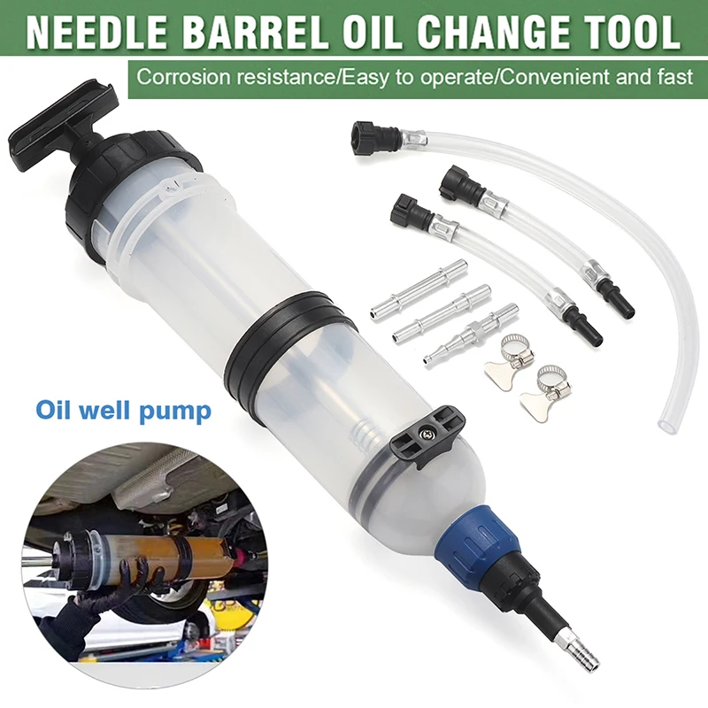 Mayitr 1pc Plastics Car Auto Gearbox Oil Extractor Filling Fluid Transfer Hand Pump Syringe