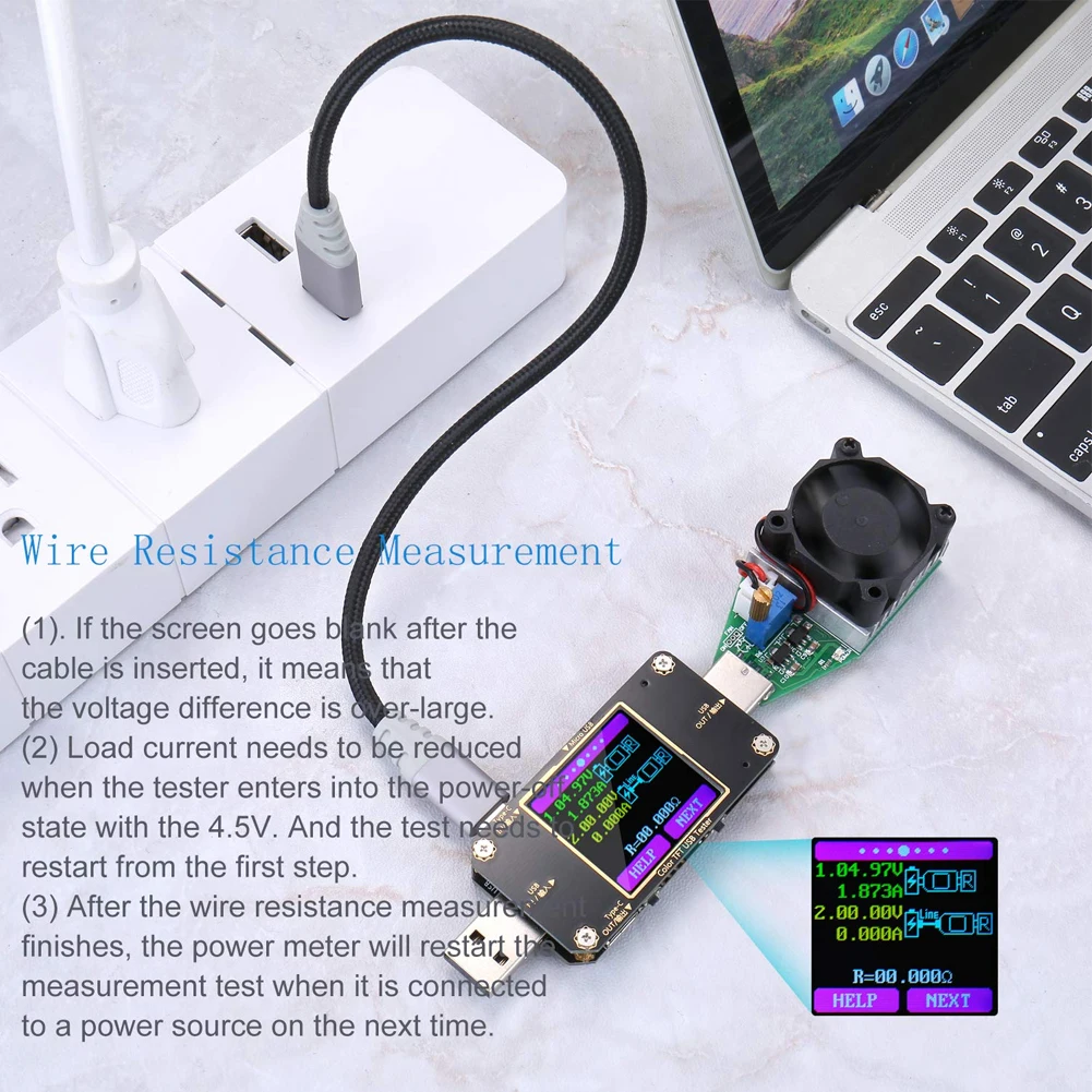 Беспроводной USB вольтметр Многофункциональный индикатор зарядного устройства с Bluetooth универсальный измеритель мощности цветной дисплей тип-c тестер