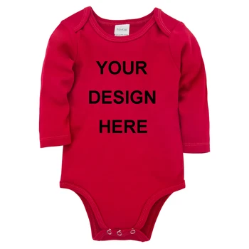 

0-24M Customed Newborn Baby Bodysuit Personalized Toddler Jumpsuit Onesie Custom Letters Photos Printed Toddler Roupas Bebe De