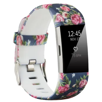 

Smart Watch Bands For Fitbit Charge 2 Smart Watch Silicone Strap Rose Color Wrist Band Smart Watch Bracelet For Fitbit Charge 2