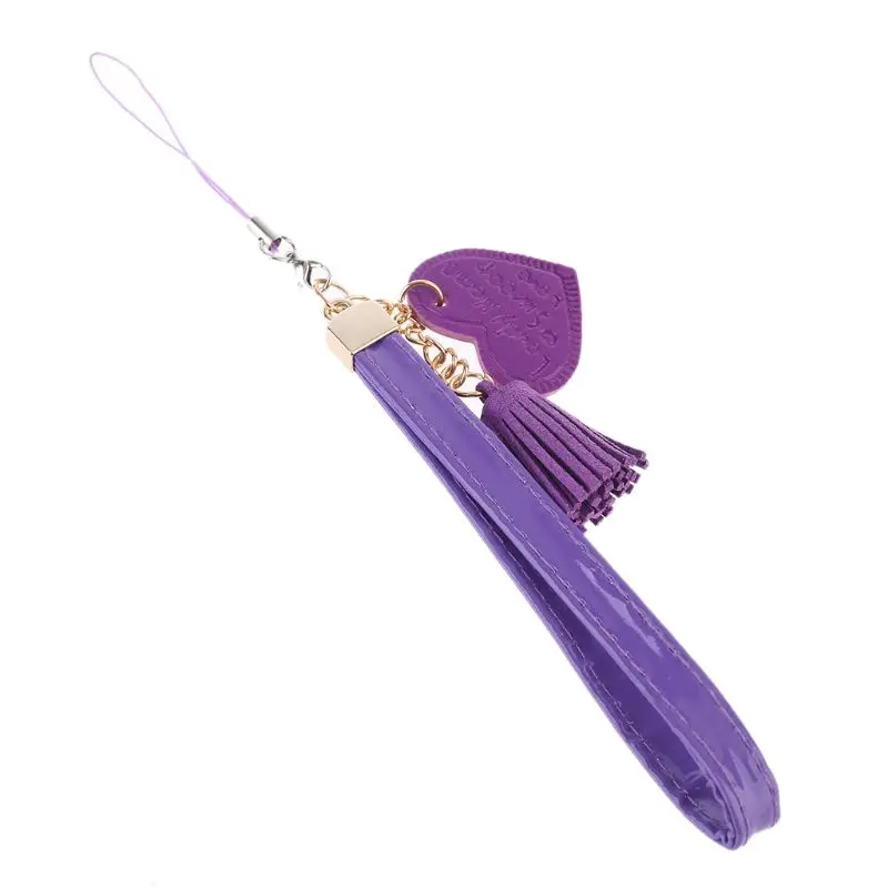 Love Heart Tassel Hand Wrist Lanyard Strap String for Mobile Phone Cellphone 67JA Love Heart Tassel Hand Wrist Lanyard Strap String for Mobile Phone Cellphone 67JA