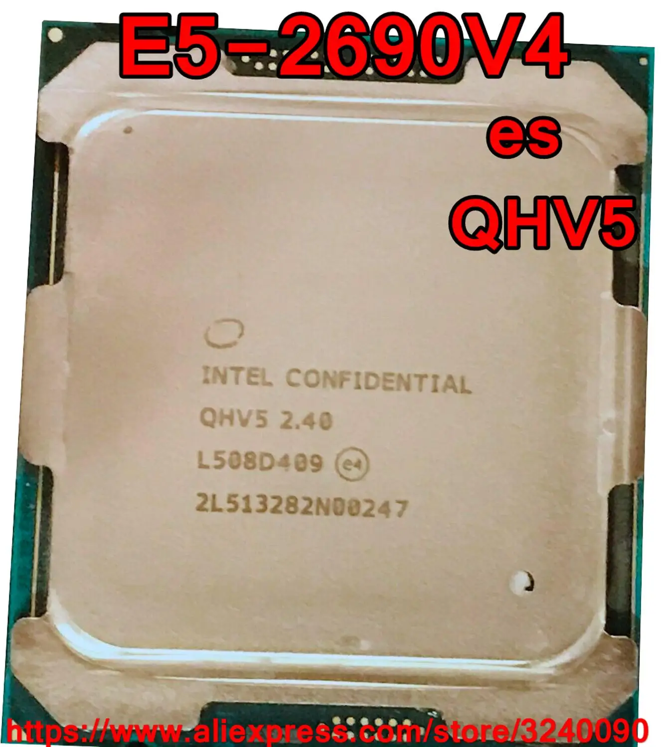 Процессор Intel ЦП Xeon E5-2690V4 es версии QHV5 2 40 ГГц 14-ядерный 35M LGA2011-3 E5-2690 V4 E5 2690V4